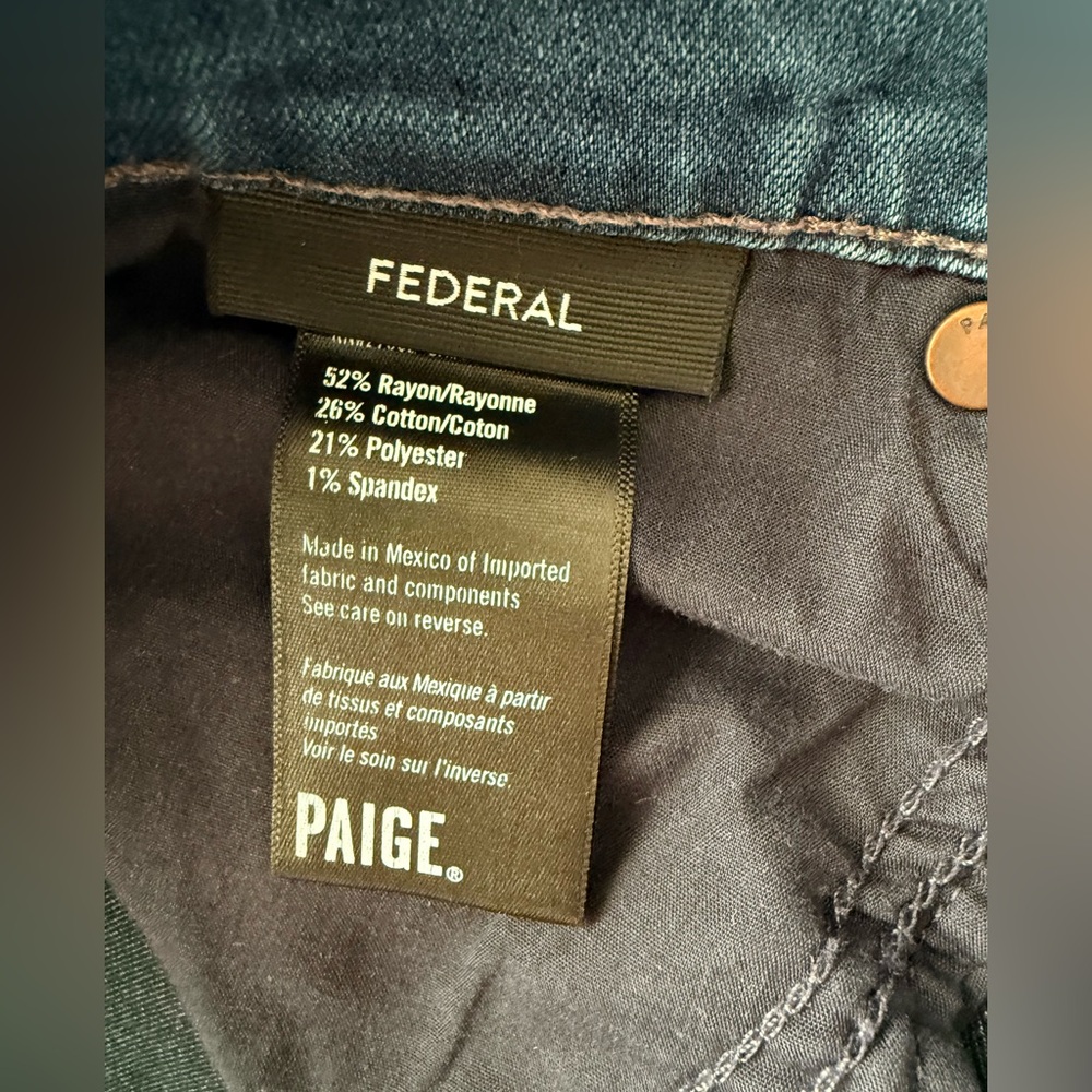 Paige Men's Blue Jeans size 31 - Picture 3 of 6